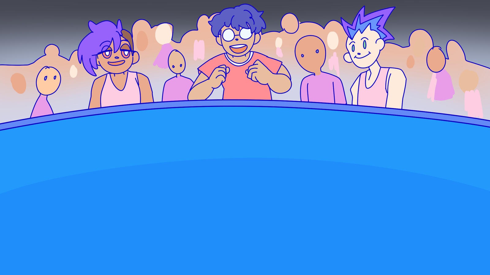 2D Crowd Background