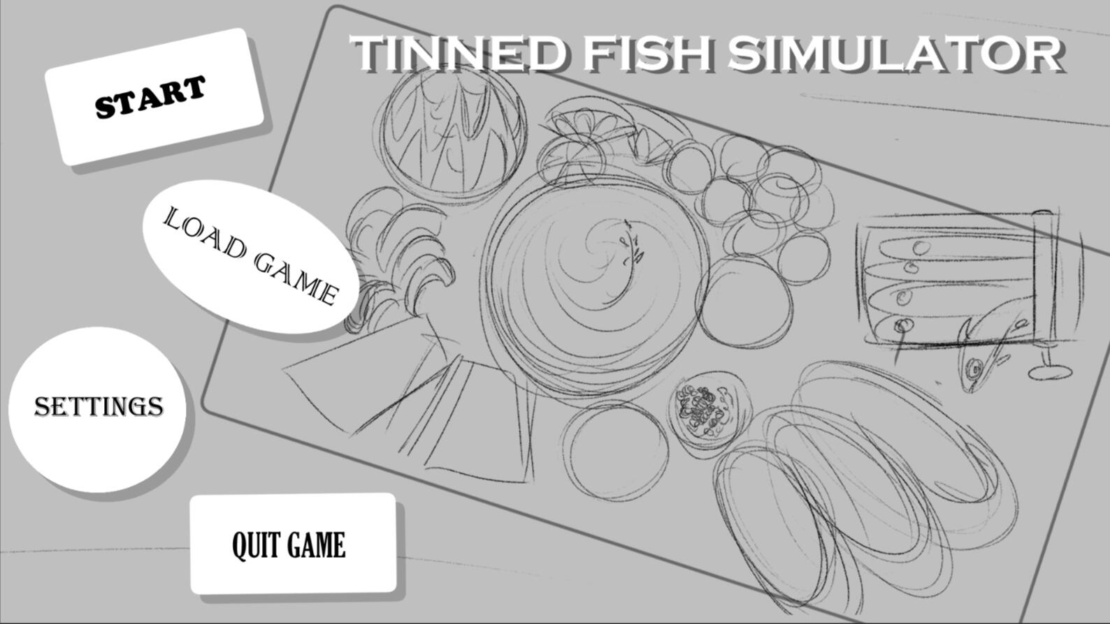 Tin Fish Simulator Menu Sketch